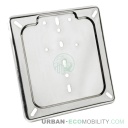 Porte plaque en acier inox, chromé - LAMPA