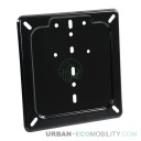 Porte plaque en acier inox, noir - LAMPA