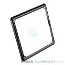 Cadre noir en acier pour plaque moto - LAMPA