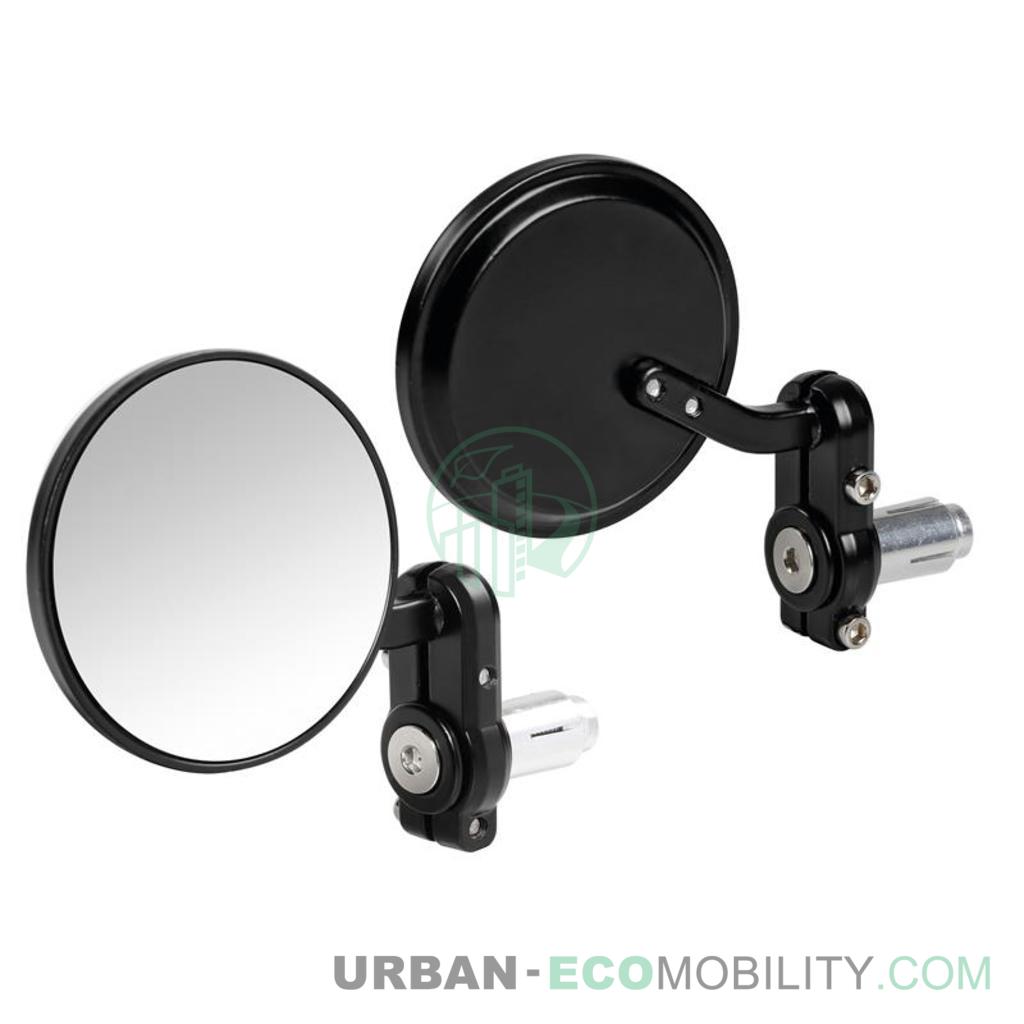 Pair of handlebar mirrors, black - LAMPA