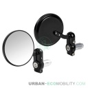 Pair of handlebar mirrors, black - LAMPA