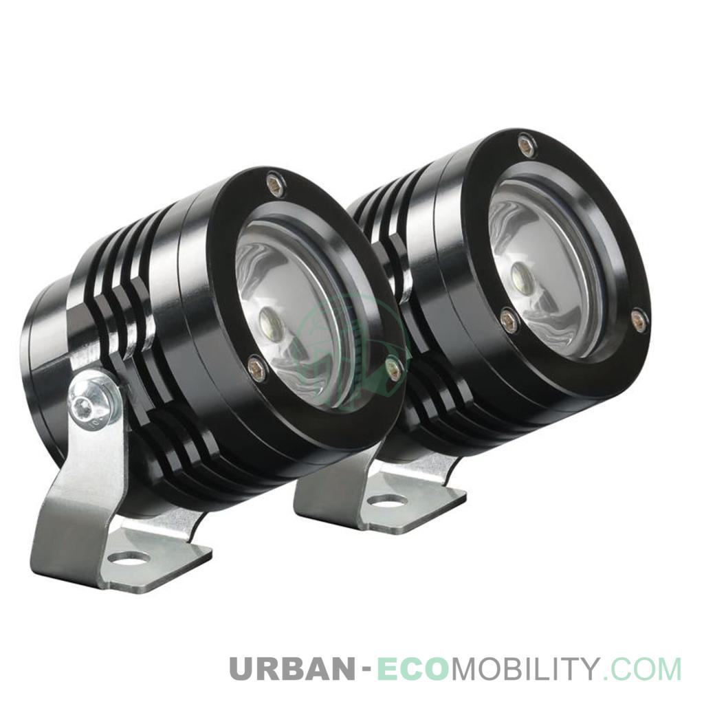 O-Lux, 2 phares auxiliaires LED, 12V - Noir - LAMPA