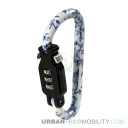 Anti-theft carabiner GUILLIVER, floral - LAMPA