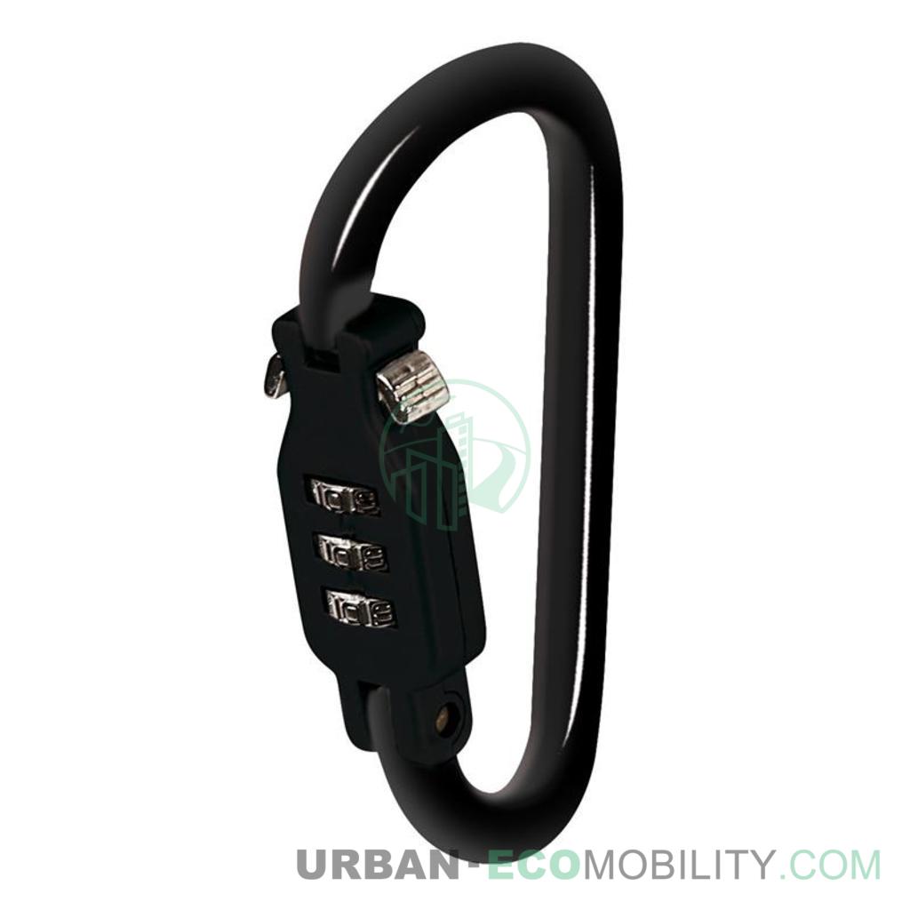 Anti-theft carabiner GUILLIVER, black - LAMPA
