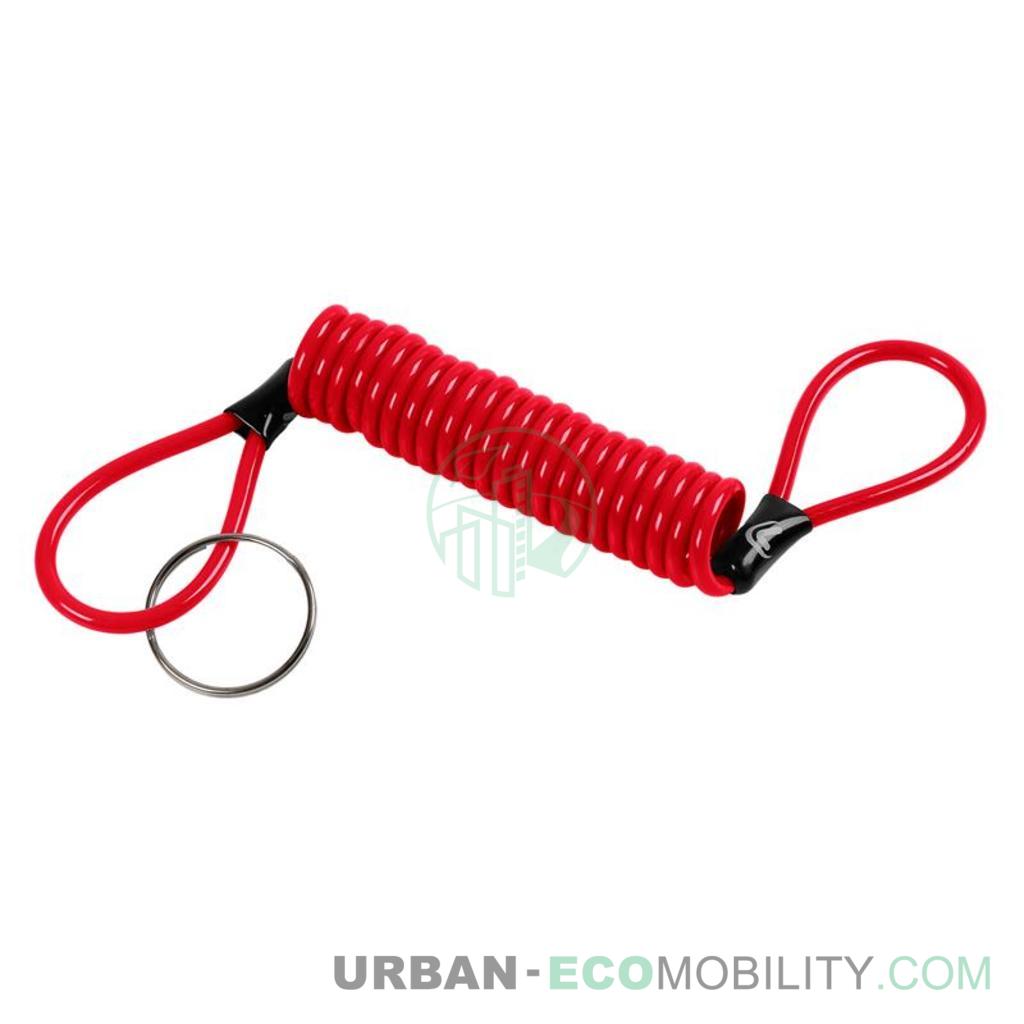 Spiral safety cable, red - LAMPA