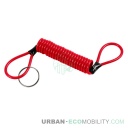 Spiral safety cable, red - LAMPA