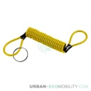 Spiral safety cable, yellow - LAMPA