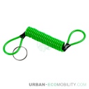Spiral safety cable, green - LAMPA