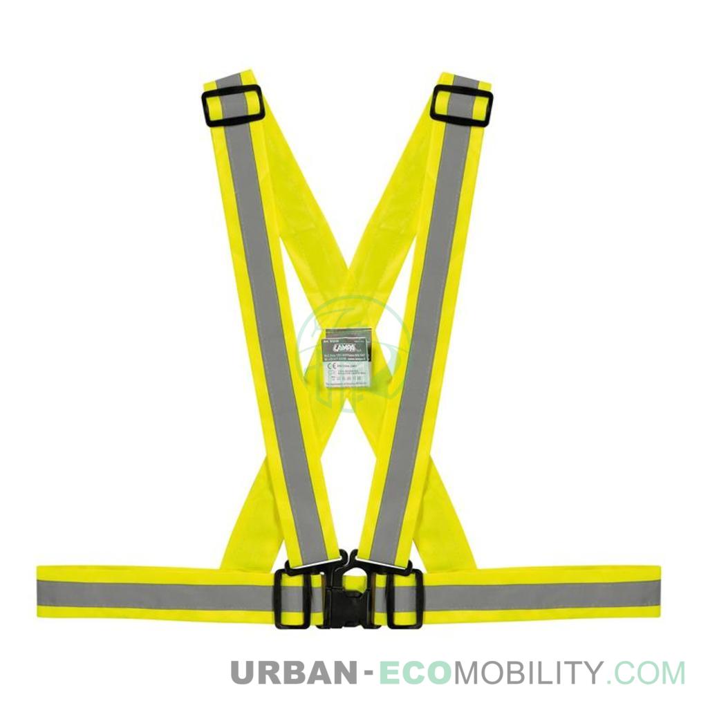 Reflective safety harness X-BELT, yellow - LAMPA