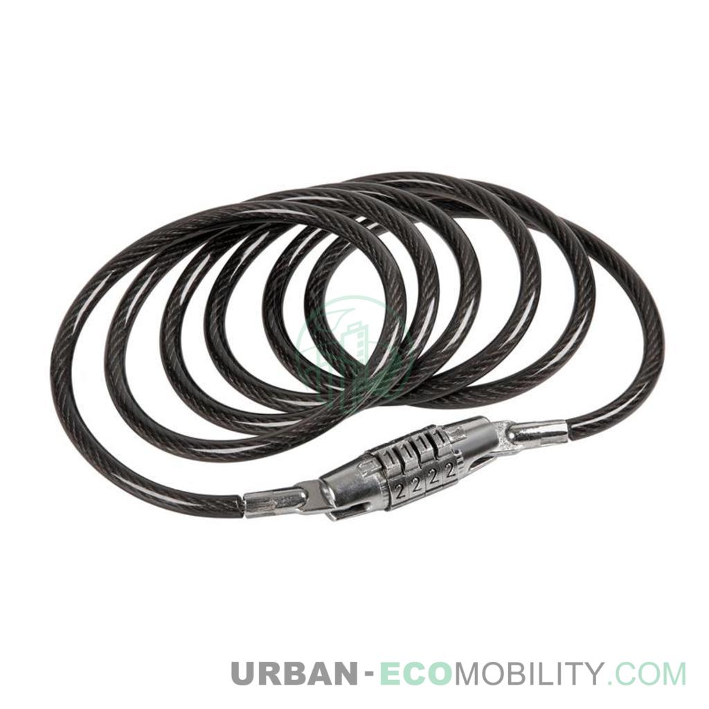 Câble antivol en acier à spirale Ø 6 mm - 160 cm - LAMPA