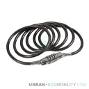 Câble antivol en acier à spirale Ø 6 mm - 160 cm - LAMPA