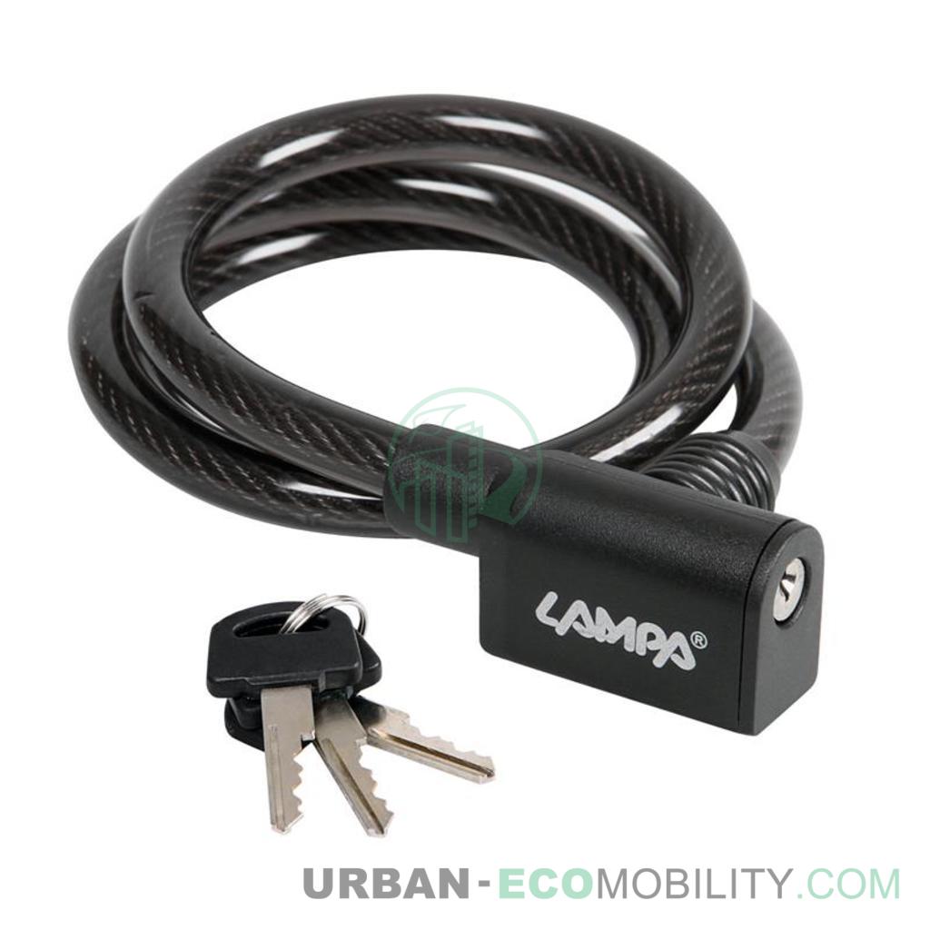 Câble antivol en acier Ø 10 mm - 80 cm - LAMPA