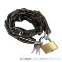 Chaîne antivol avec cadenas - 90 cm - LAMPA