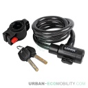 Asper, câble antivol en acier avec LED - Ø 12 mm - 100 cm - LAMPA