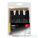 Leather and Lycra cycling gloves, L - LAMPA