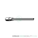 Front brake cable CORSA - LAMPA