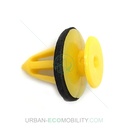 Plastic clip D8 with foam - SILENCE