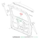 Left door rear hinge - SILENCE