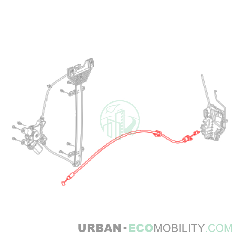 Left door opening cable - SILENCE