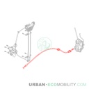 Câble d'ouverture de portière gauche - SILENCE