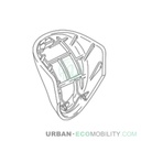 Cache de support de rétroviseur droit - SILENCE