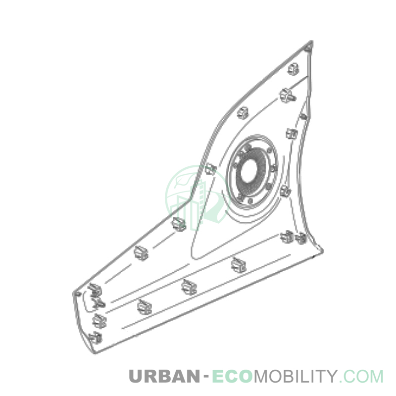 Right door exterior plastic assembly - SILENCE