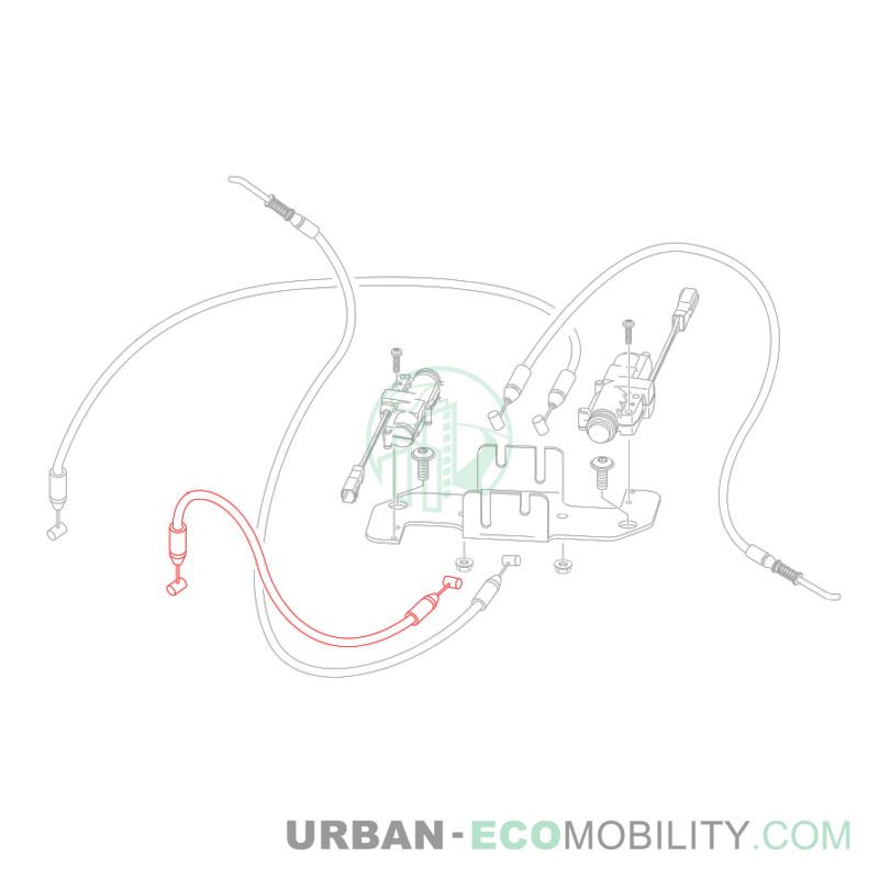 Battery compartment opening cable 1 - SILENCE