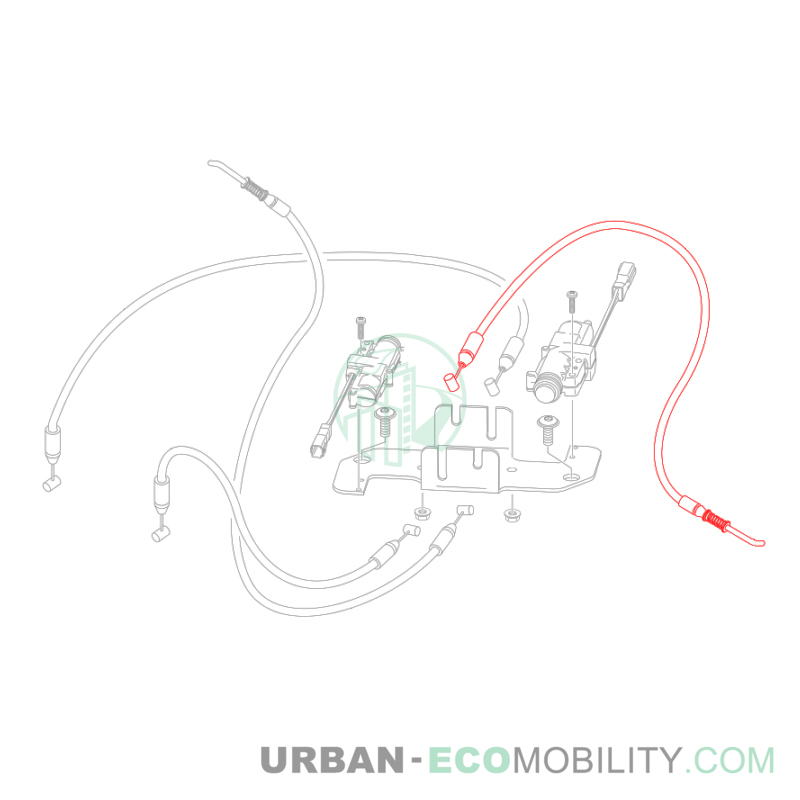 Câble 4 d'ouverture du compartiment de batterie - SILENCE