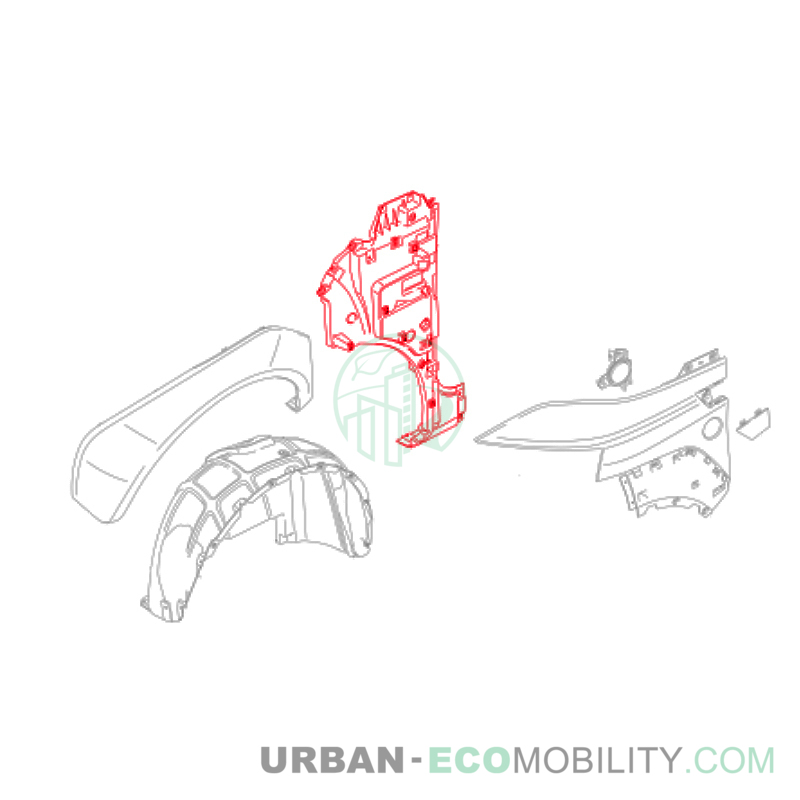 Cache avant intérieur gauche - SILENCE