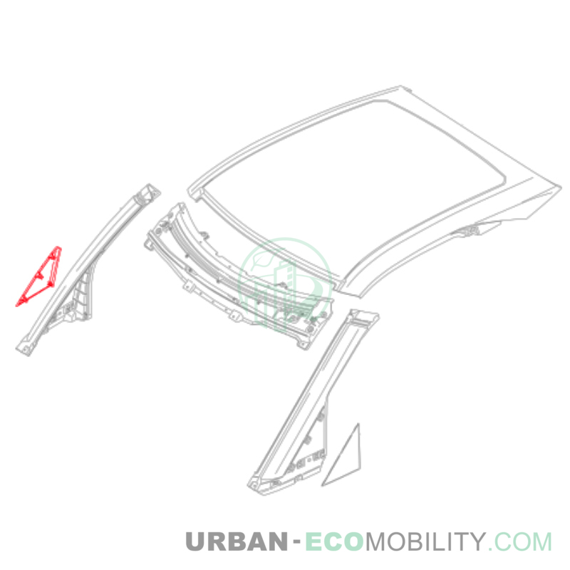 Right front triangle cover - SILENCE