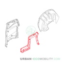 Right door frame fairing - SILENCE