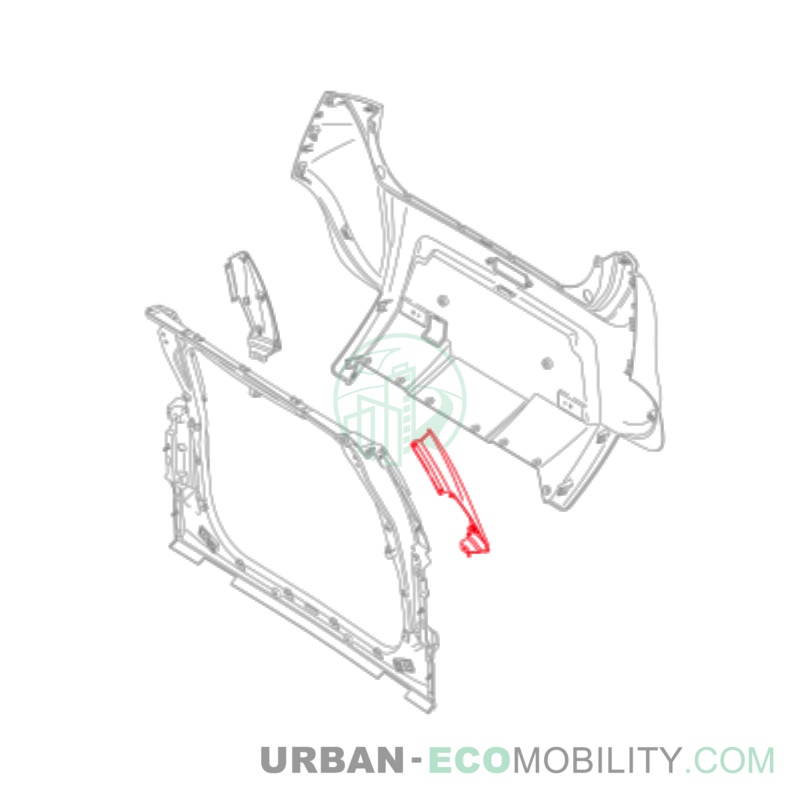 Left trunk fairing - SILENCE