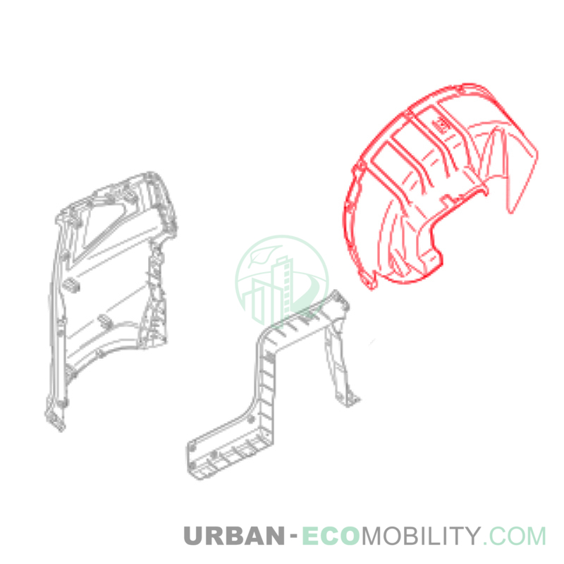 Right rear mudguard - SILENCE