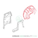 Right rear mudguard - SILENCE