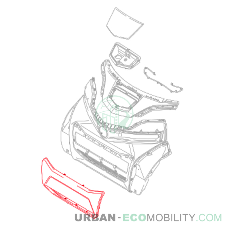 Front bumper fairing, raw - SILENCE