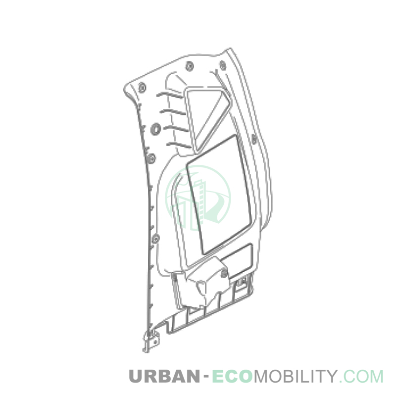 Left rear inner plastic - SILENCE
