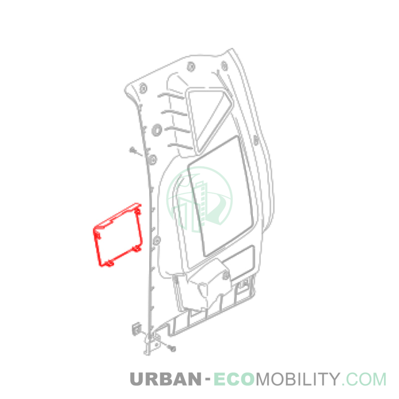 Left rear belt cover - SILENCE