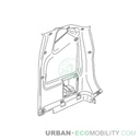 Rear right inner plastic - SILENCE