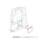 Right rear belt cover - SILENCE