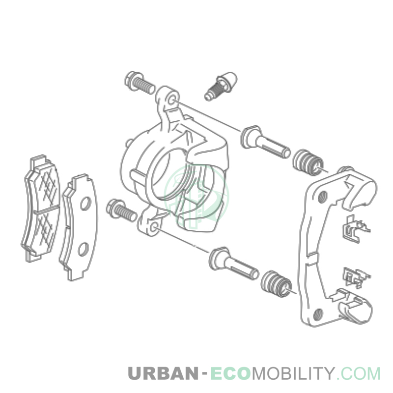Front left caliper assembly - SILENCE