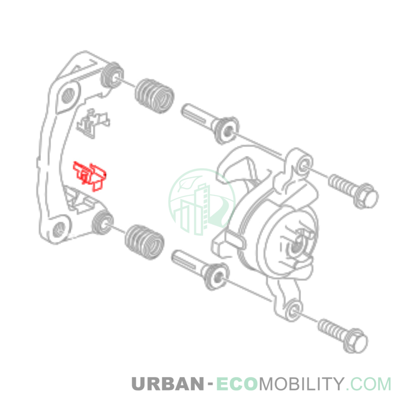 Brake pad clip 2 - SILENCE