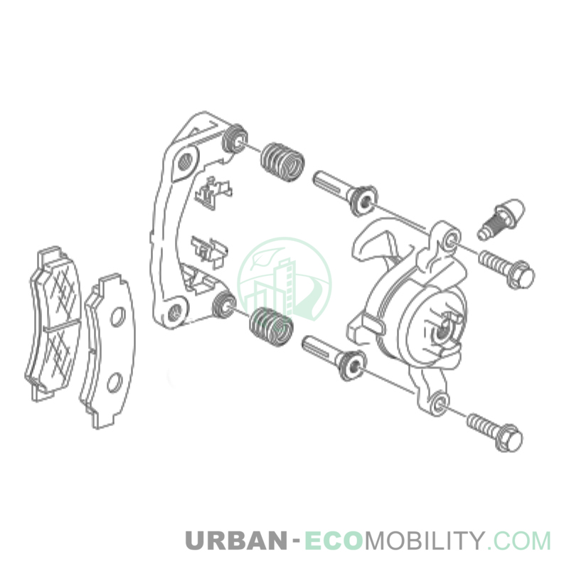 Front right caliper assembly - SILENCE