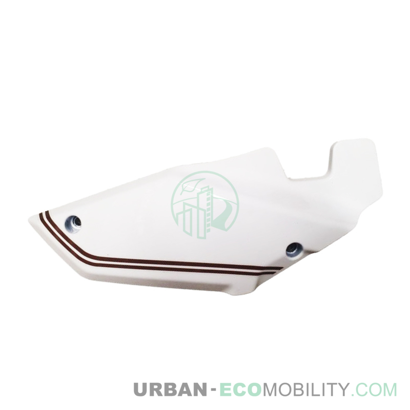 Right seat cover, white with sticker - SUPER SOCO