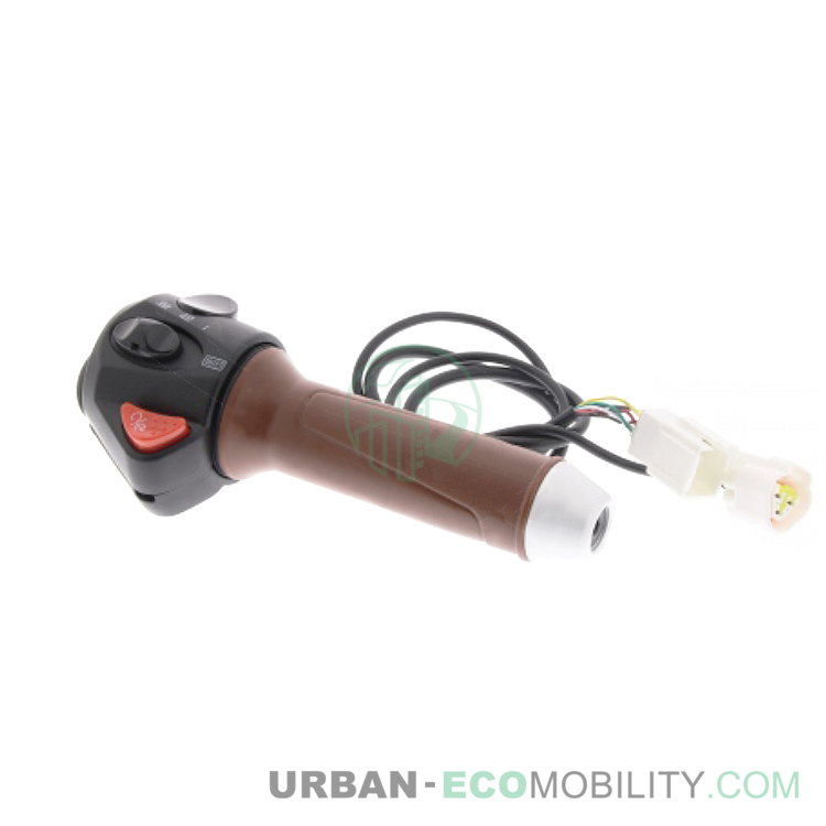 Right handle and control assembly (EEC) - SUPER SOCO