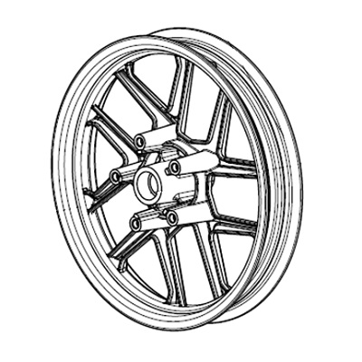 Hub, front wheel - NIU