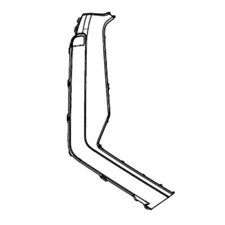 Left front panel, black - NIU