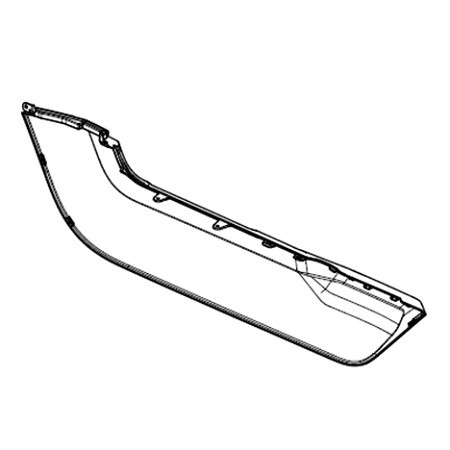 Panneau latéral droit, blanc - NIU