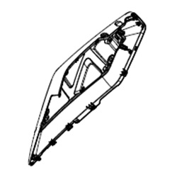 Right side body panel, white - NIU