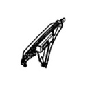 Garniture de repose-pieds arrière droit - NIU