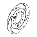 Front brake disc, diameter 180 - NIU